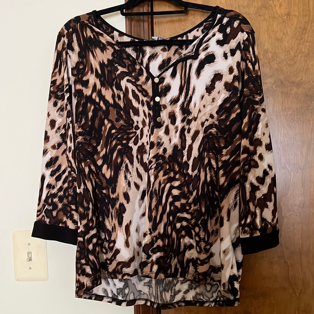 Leopard print blouse